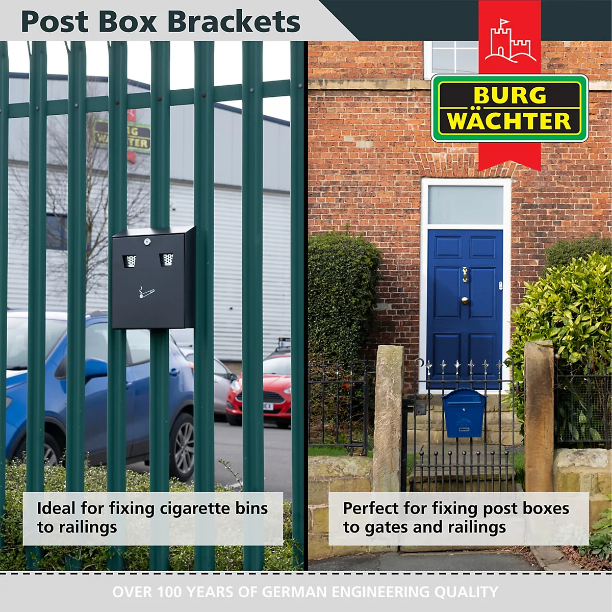Adjustable Post Box Gate & Railing Mounting Bracket Kit - Image 6