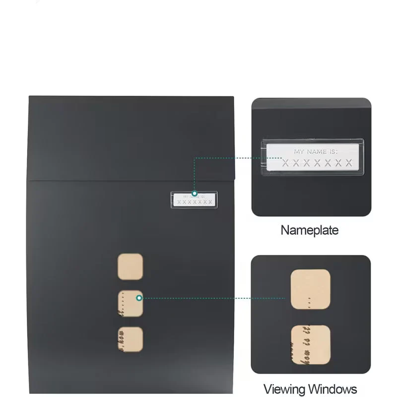 Branded Engraved Letterbox Design 9 - Image 8