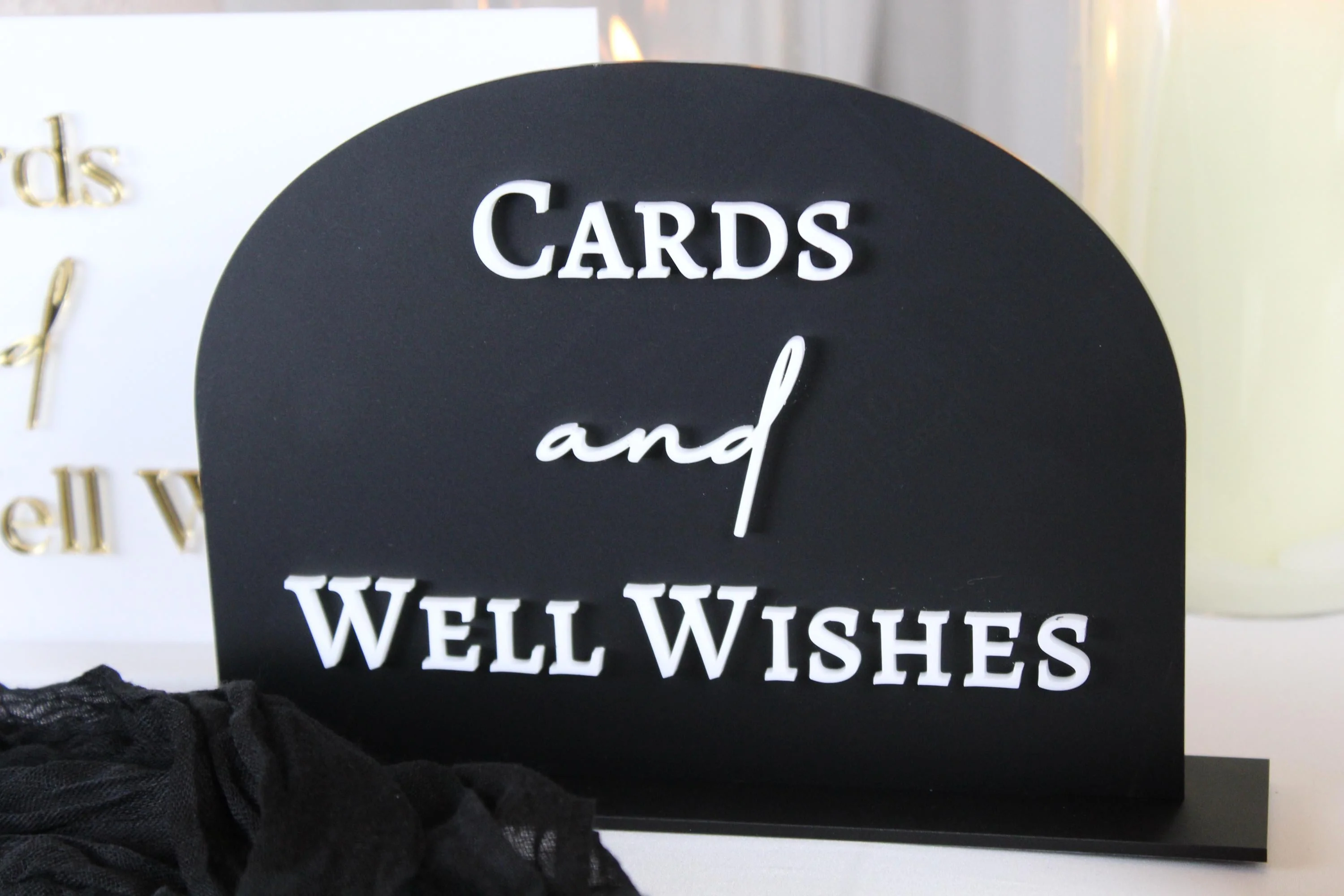 Custom A5 Wedding Sign - Image 3