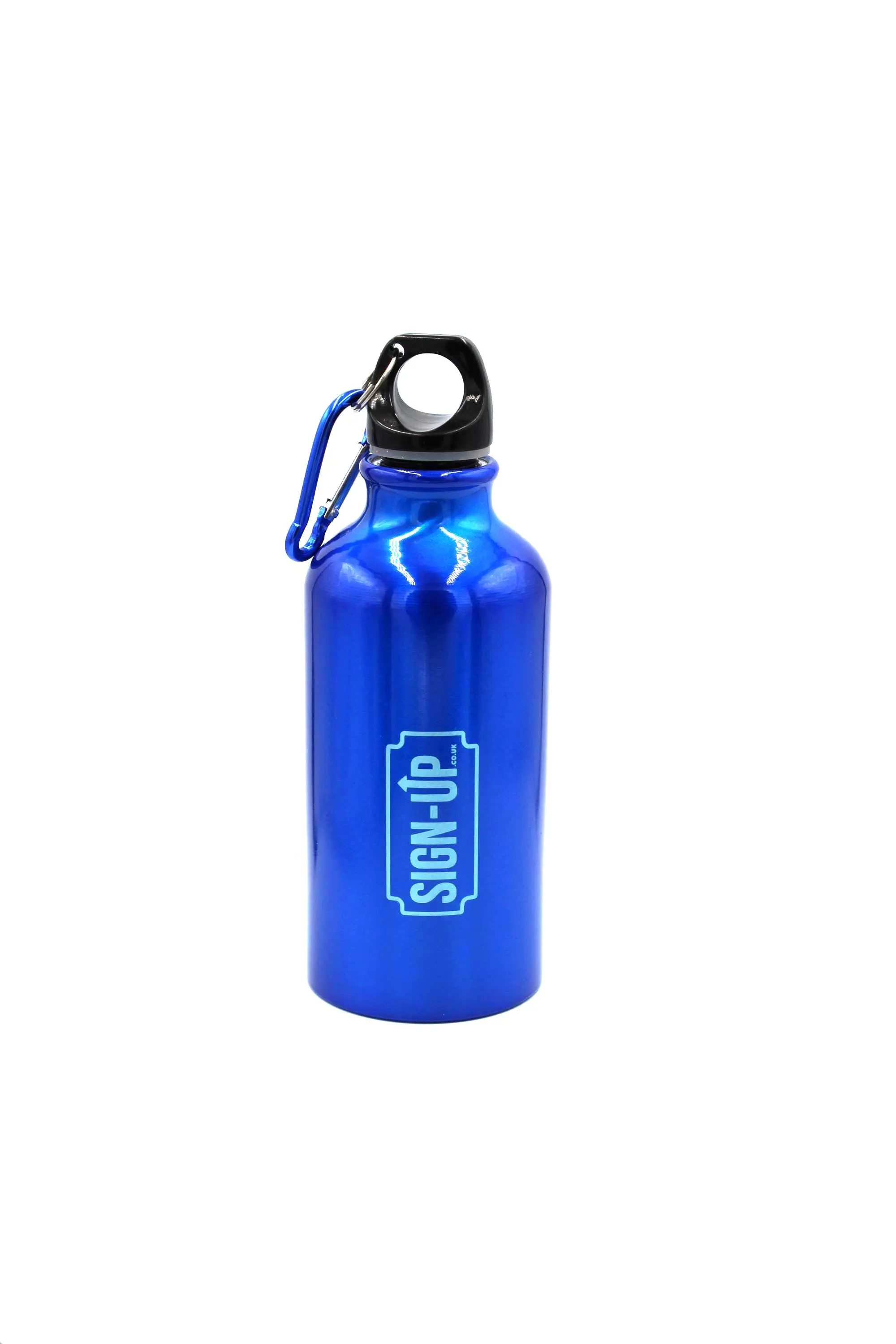 CustomEngraved 400 ml Aluminium Logo Bottle with Carabiner - Image 6