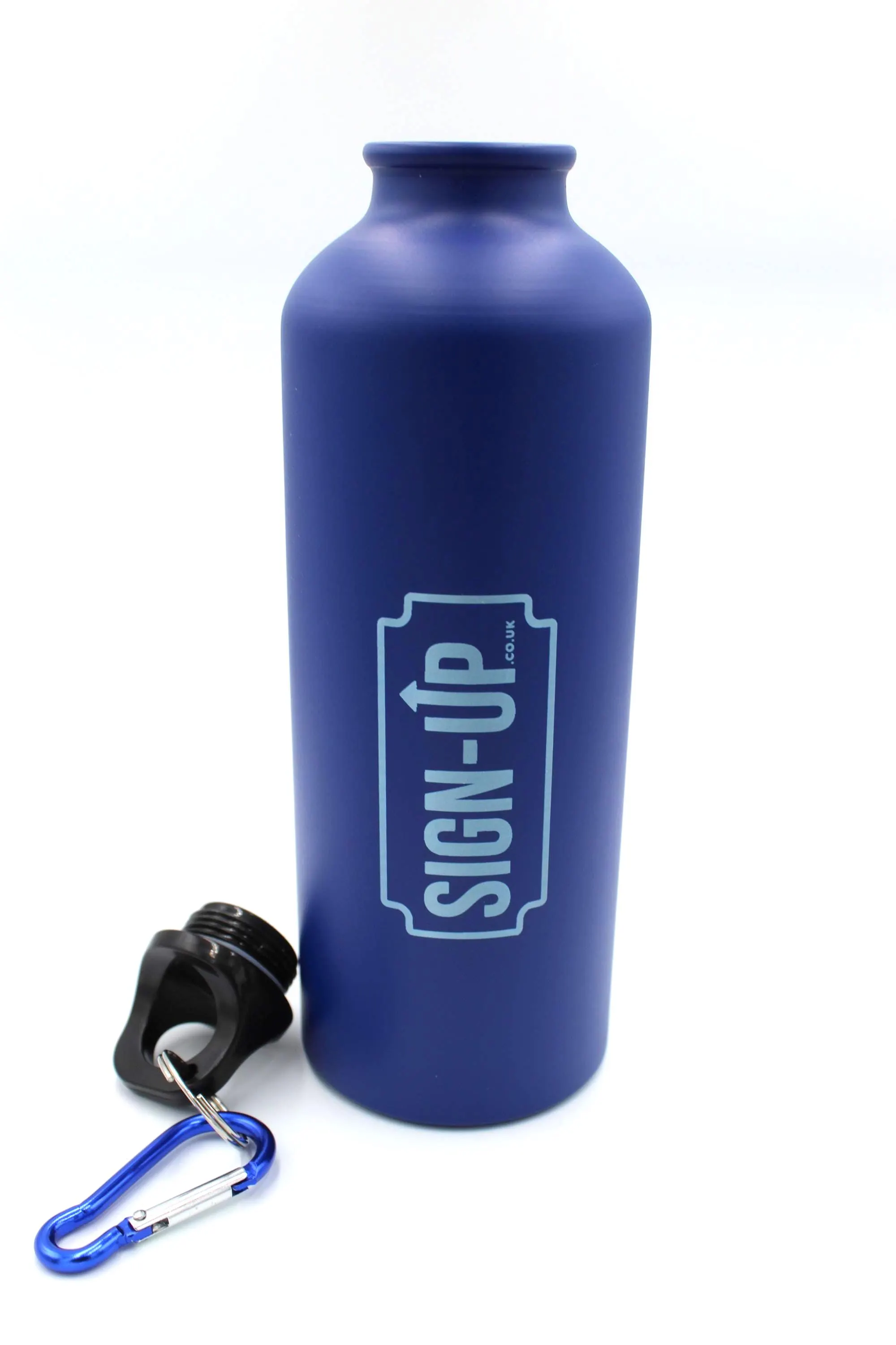 Custom Engraved Logo 540 ml Matt Aluminium Logo Bottle with Carabiner - Image 13