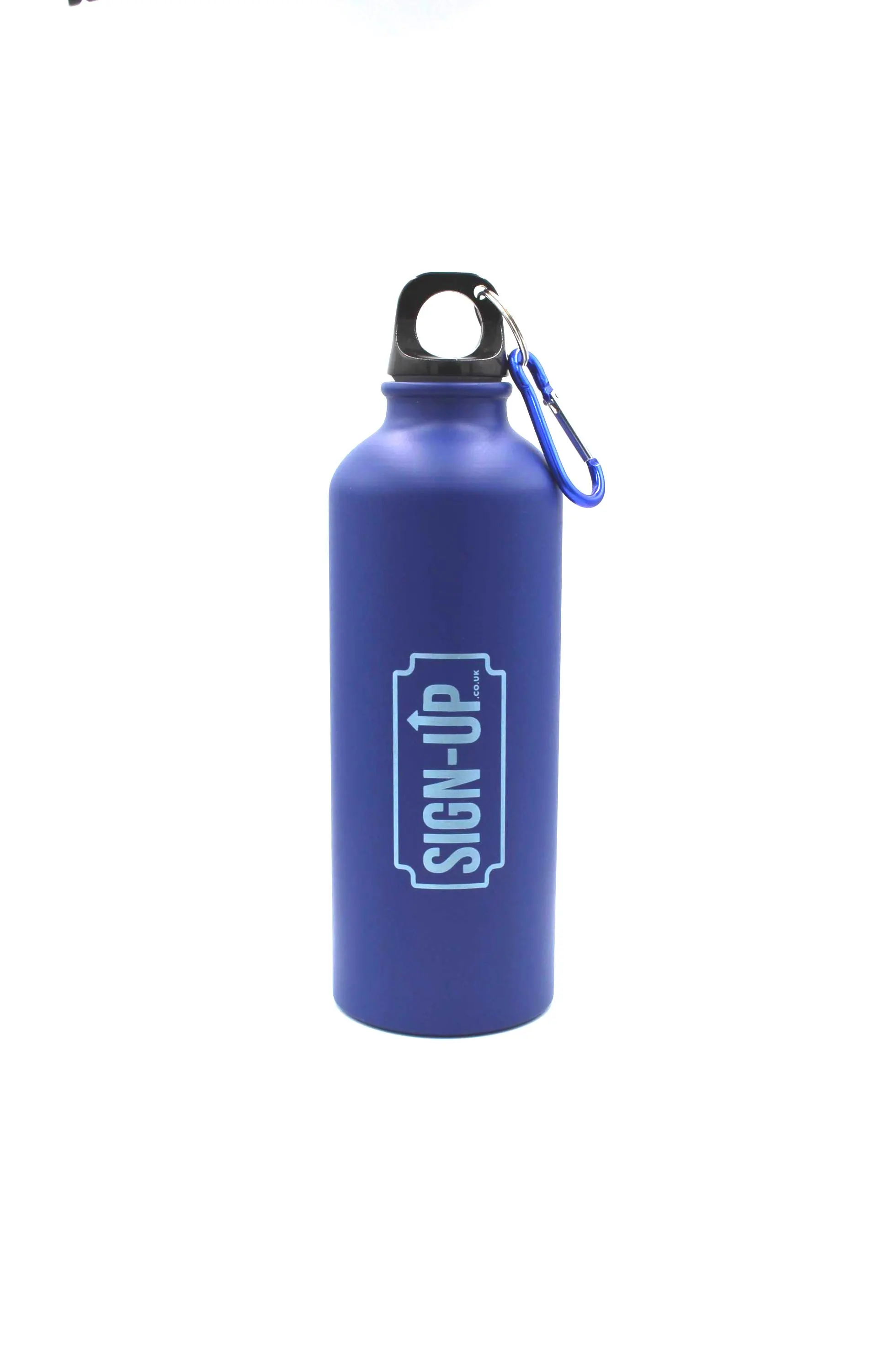 Custom Engraved Logo 540 ml Matt Aluminium Logo Bottle with Carabiner - Image 6