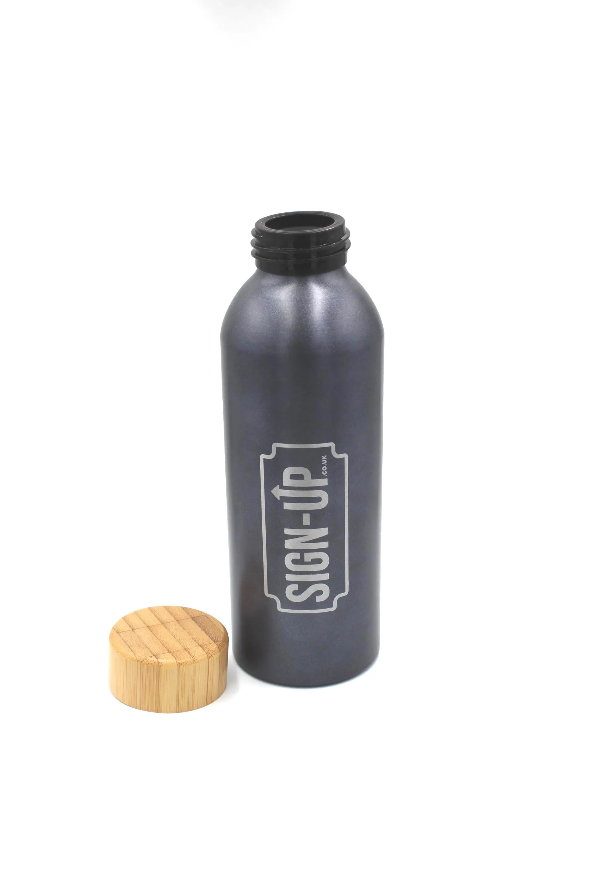 Custom Engraved 550 ml Aluminium Bottle with Bamboo Lid - Image 7