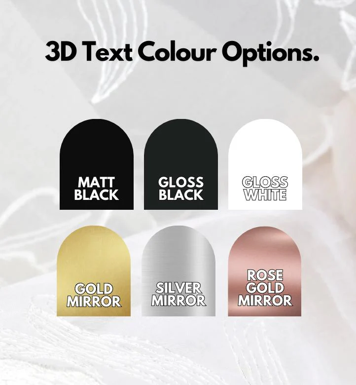 3D Acrylic Wedding table names - Image 4