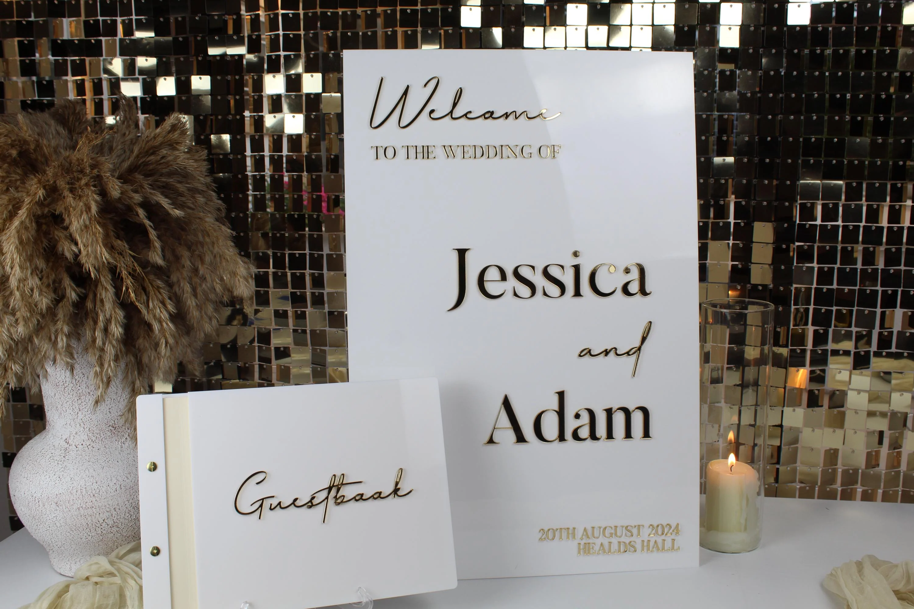 3D Acrylic Wedding Welcome Sign - Image 6
