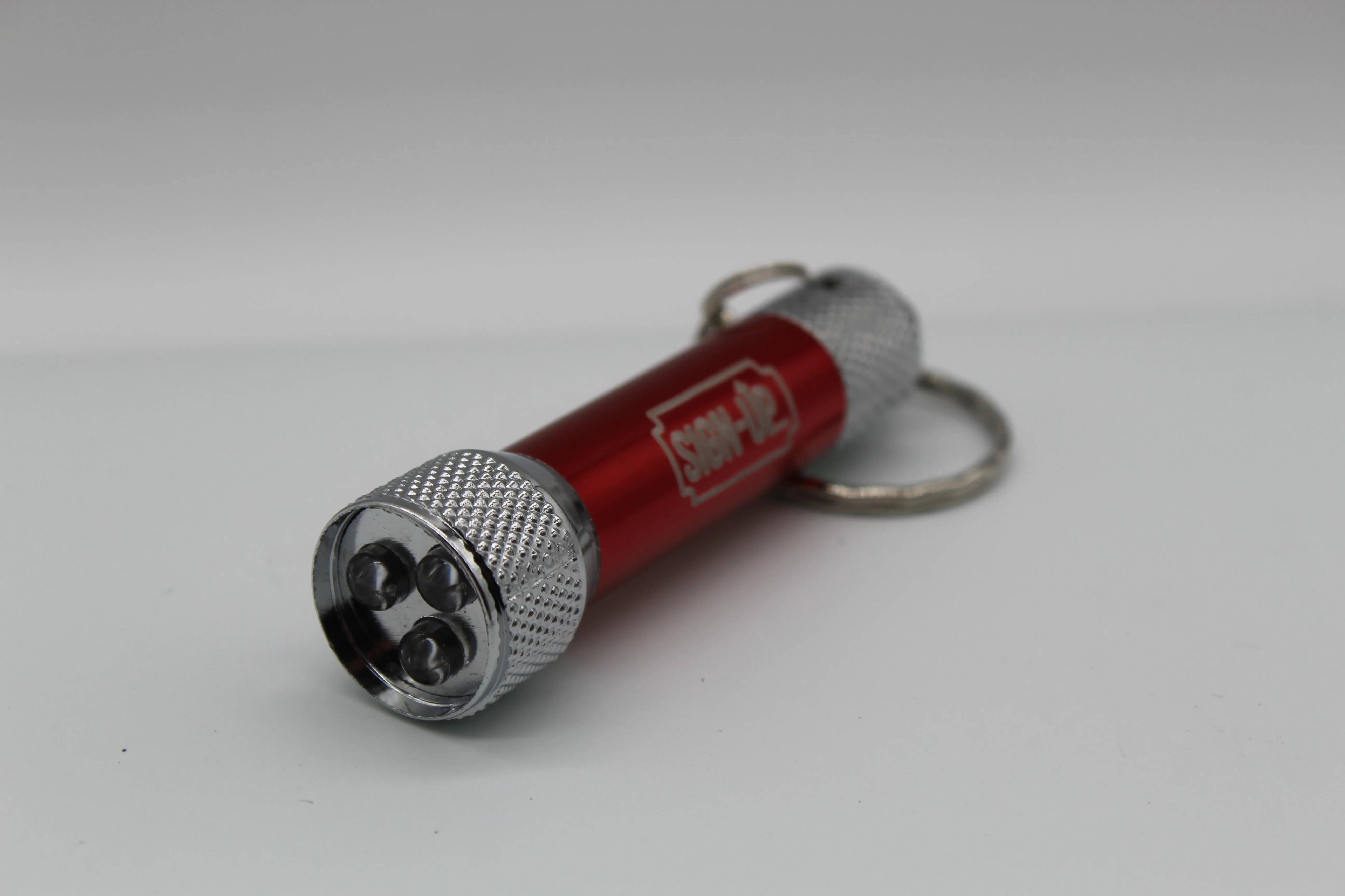 Branded Logo Engraved Aluminium Torch keyring 3-light LED - Image 3