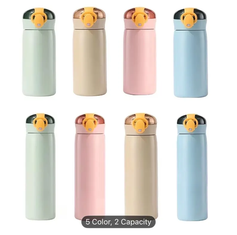 Mini & Me Personalised Parent & Child Water Bottle Set with Straw - Image 6