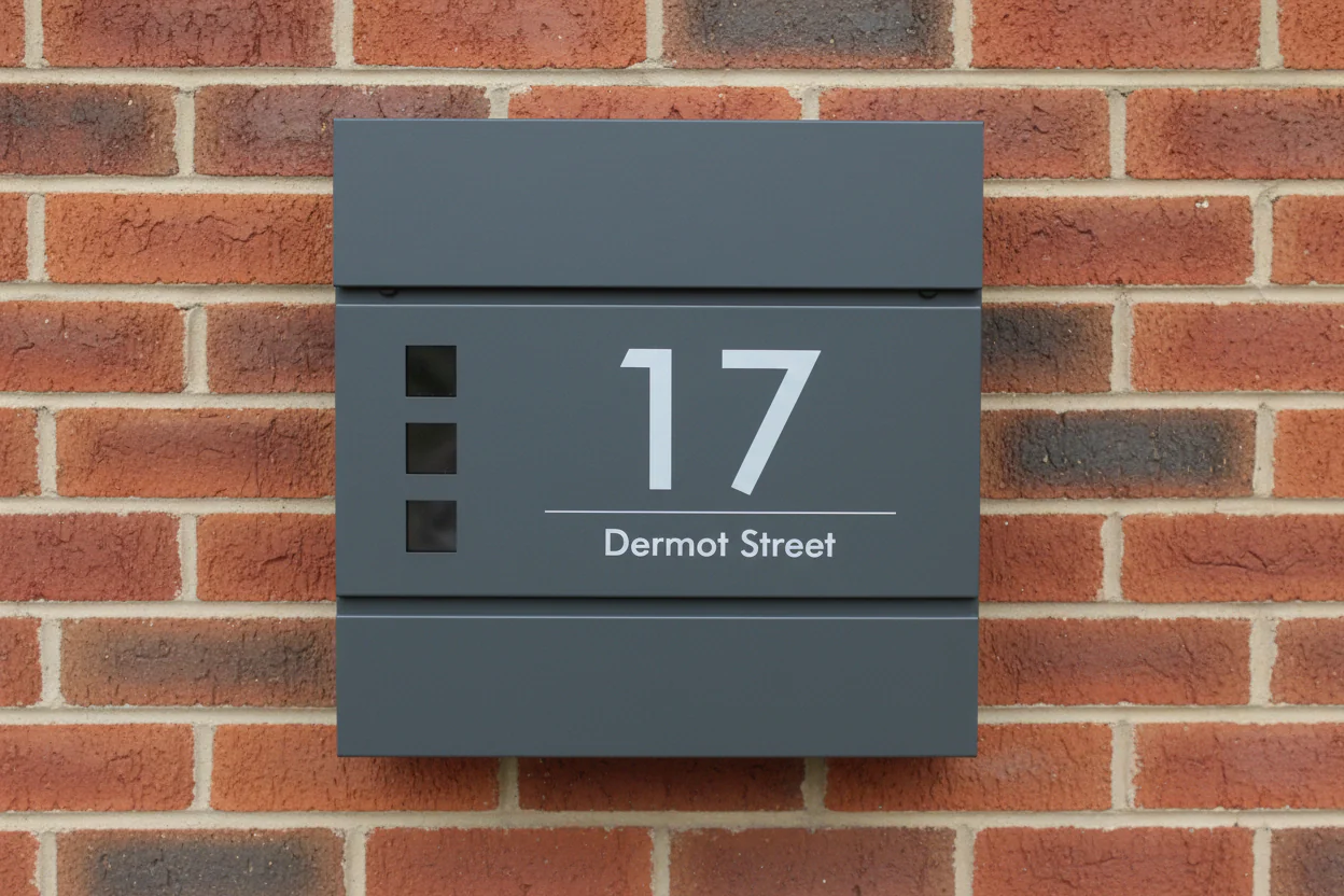 Personalised Engraved Letterbox Design 1 - Image 3