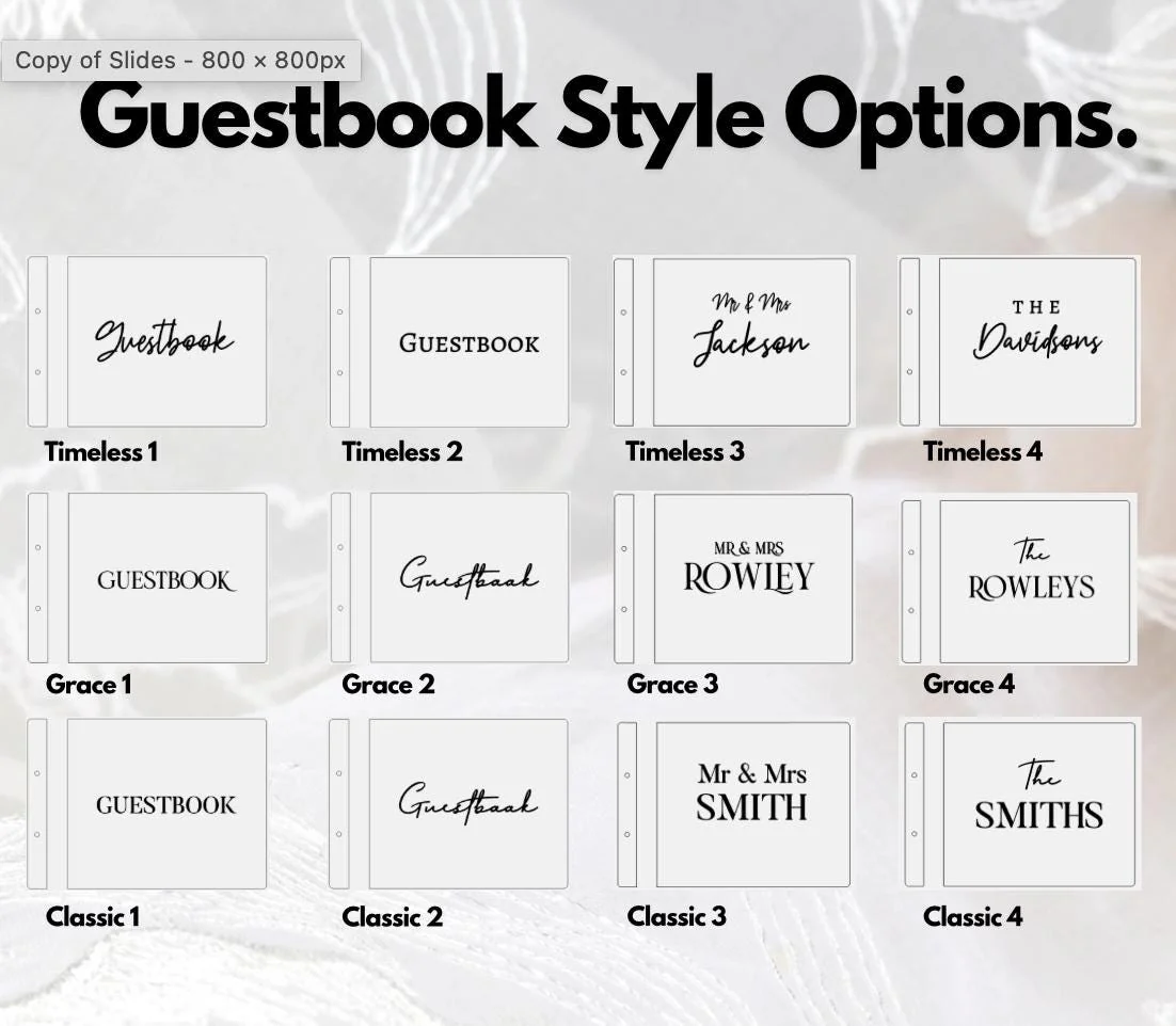 Signing Station Package: Wedding Guestbook With Sign & Pen - Image 3