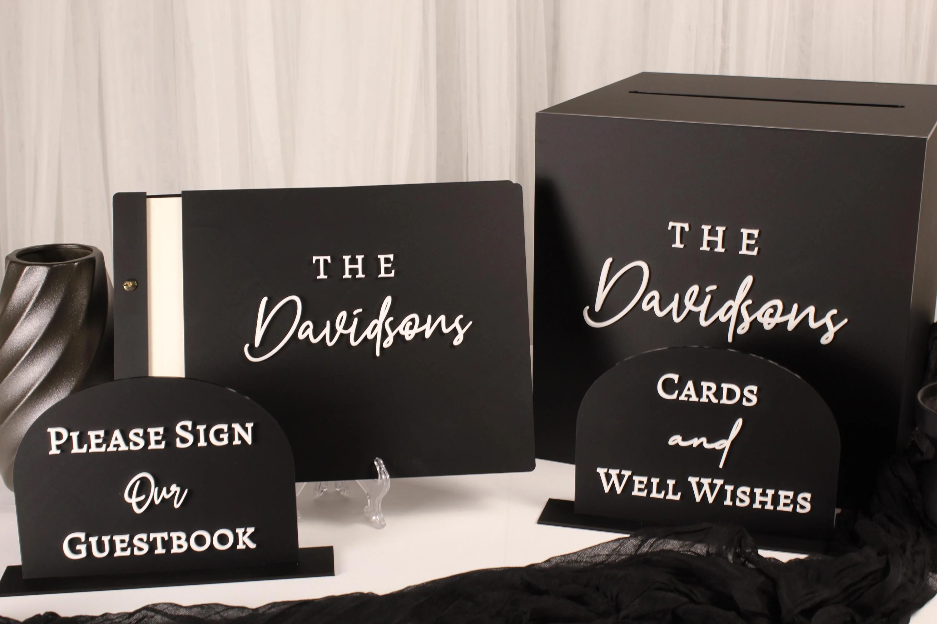 Signing Station Package: Wedding Guestbook With Sign & Pen - Image 5