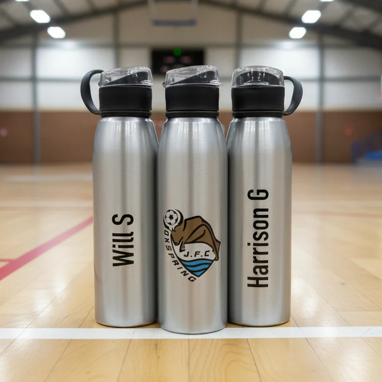 Branded Printed 650 ml Aluminium Bottle with Lid - Image 3